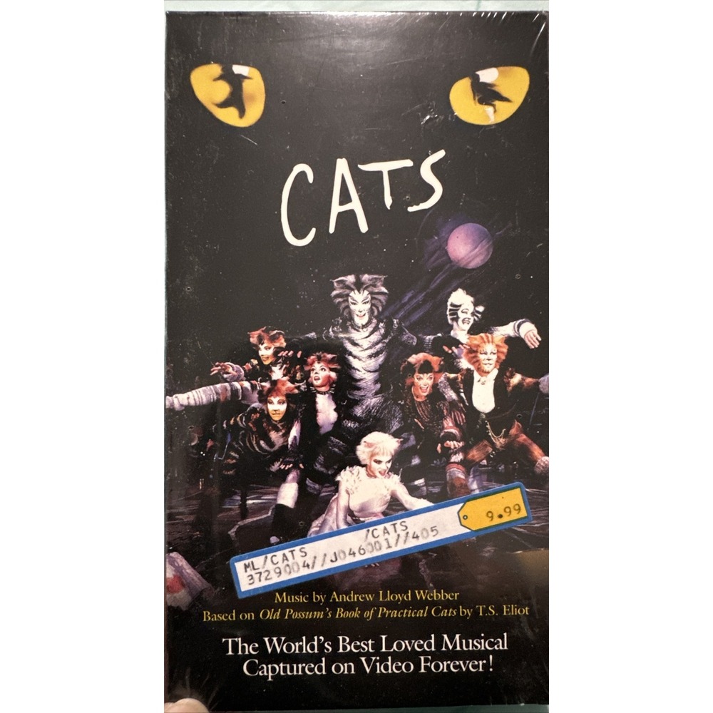 Cats: The‎ Musical VHS 1998 Andrew Lloyd Webber,  T.S. Eliot BRAND NEW SEALED